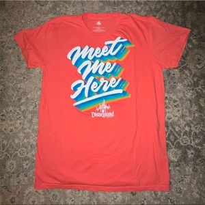 Disneyland “Meet Me Here” Tee | Disney Shirt | Colorful Graphic Lettering Tee